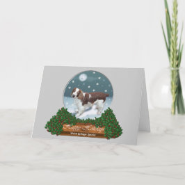ウェルシュスプリンガースパニエル犬クリスマスギフト シーズンカード