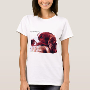 ウェルシュスプリンガースパニエル犬ラブ Tシャツ