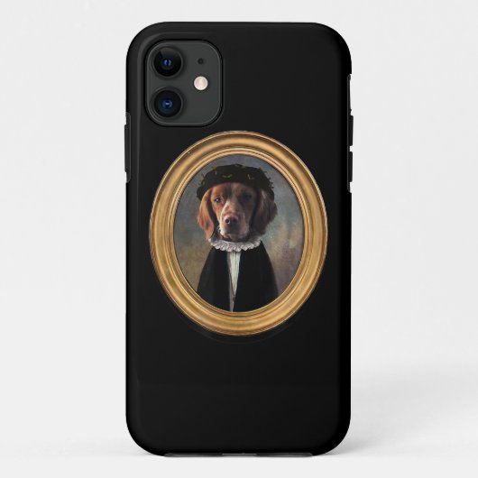 ウェルシュスプリンガースパニエル犬ルネッサンス絵画ズドッグ Case-Mate iPhoneケース (裏面)