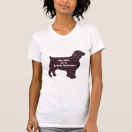 ウェルシュスプリンガースパニエル犬BFF Tシャツ (正面)