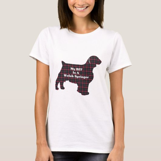 ウェルシュスプリンガースパニエル犬BFF Tシャツ (正面)