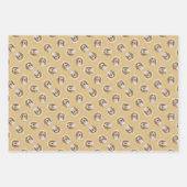 ウェルシュスプリンガー絵を描スパニエル犬オリジナルドッグアート ラッピングペーパーシート (正面3)