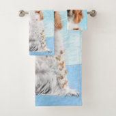 ウェルシュスプリンガー絵画スパニエル犬ズ – オリジナルドッグアート バスタオルセット (インサイチュ)