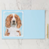 ウェルシュスプリンガー絵画スパニエル犬ズ – オリジナルドッグアート ペーパーパッド (インサイチュ)