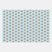 ウェルシュスプリンガー絵画スパニエル犬ズ – オリジナルドッグアート ラッピングペーパーシート (正面)