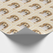 ウェルシュスプリンガー絵画スパニエル犬ズ – オリジナルドッグアート ラッピングペーパー (角)