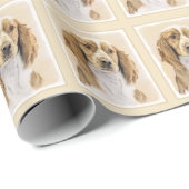 ウェルシュスプリンガー絵画スパニエル犬ズ – オリジナルドッグアート ラッピングペーパー (ロールコーナー)