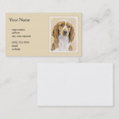 ウェルシュスプリンガー絵画スパニエル犬ズ – オリジナルドッグアート 名刺 (正面/裏面)