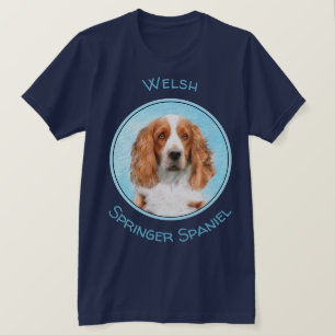 ウェルシュスプリンガー絵画スパニエル犬ズ – オリジナルドッグアート Tシャツ