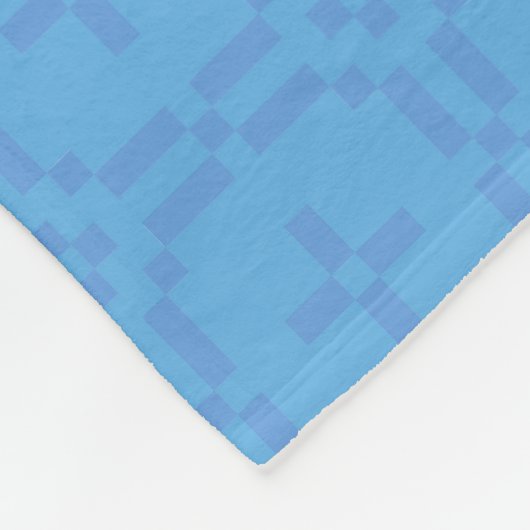 ウェルシュタペストリーパターンシックブルーフリースブランケット フリースブランケット (角)