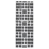 ウェルシュタペストリーパターン白黒ワイン抱き枕 ワインギフトバッグ (正面)