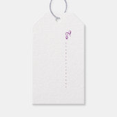 ウェルシュタペストリー柄ピンクギフトラベル ギフトタグ (正面)