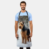 ウェルシュテリアは雪のクリスマスを過ごした エプロン (着用した状態)