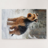 ウェルシュテリアは雪のクリスマスを過ごした ジグソーパズル (横)