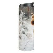 ウェルシュテリアは雪のクリスマスを過ごした タンブラー (回転左)