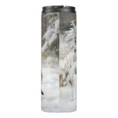 ウェルシュテリアは雪のクリスマスを過ごした タンブラー (裏面)