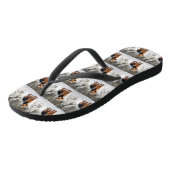 ウェルシュテリアは雪のクリスマスを過ごした ビーチサンダル (アングル)