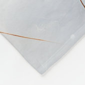 ウェルシュテリアは雪のクリスマスを過ごした フリースブランケット (角)