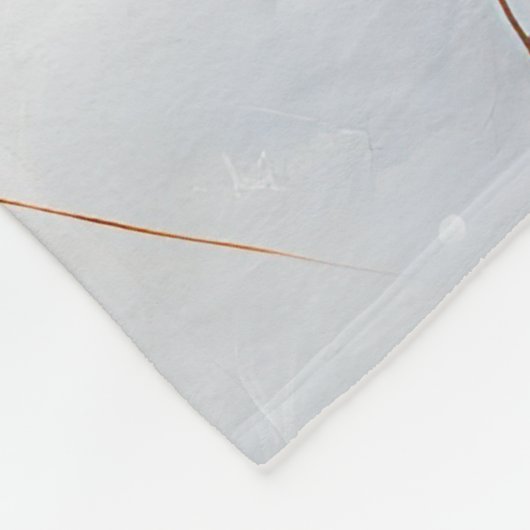 ウェルシュテリアは雪のクリスマスを過ごした フリースブランケット (角)