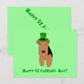 ウェルシュテリアセントパトリックの日のはがき ポストカード (正面/裏面)