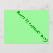 ウェルシュテリアセントパトリックの日のはがき ポストカード (裏面)