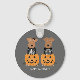 ウェルシュテリアハロウィーンスケルトン キーホルダー