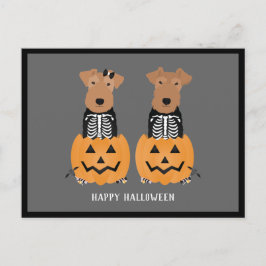 ウェルシュテリアハロウィーンスケルトン シーズンポストカード