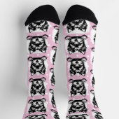 ウェルシュテリアパピーピンクドットテーマ ソックス (上部)