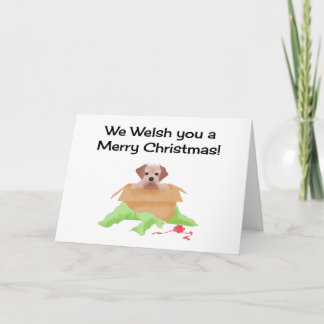 ウェルシュテリアーのクリスマスカード カード