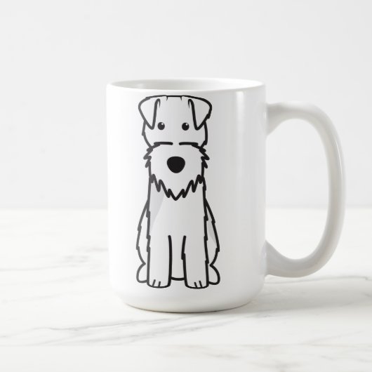 ウェルシュテリア犬の漫画 コーヒーマグカップ (右)