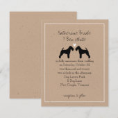 ウェルシュテリア結婚式招待状 招待状 (正面/裏面)