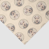 ウェルシュテリア絵を描ーのWTかわいいオリジナルドッグアート 薄葉紙 (詳細)