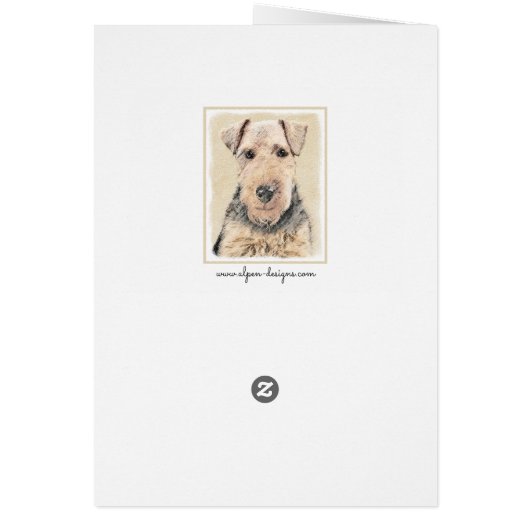 ウェルシュテリア絵画ズ – かわいいオリジナルドッグアート (裏面)