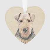 ウェルシュテリア絵画ズ – かわいいオリジナルドッグアート オーナメント (正面)