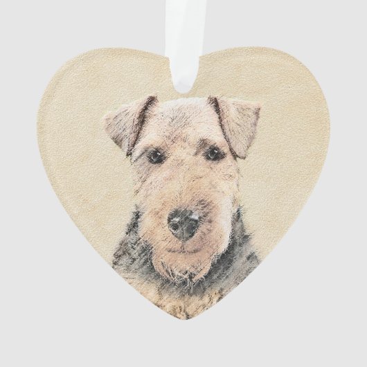 ウェルシュテリア絵画ズ – かわいいオリジナルドッグアート オーナメント (裏面)