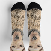 ウェルシュテリア絵画ズ – かわいいオリジナルドッグアート ソックス (上部)