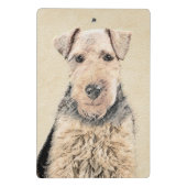 ウェルシュテリア絵画ズ – かわいいオリジナルドッグアート ミニクリップボード (裏面)