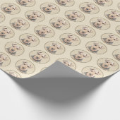 ウェルシュテリア絵画ズ – かわいいオリジナルドッグアート ラッピングペーパー (角)