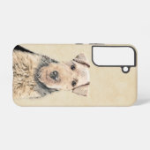 ウェルシュテリア絵画ズ – かわいいオリジナルドッグアート SAMSUNG GALAXYケース (裏面横)