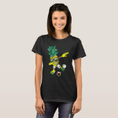 ウェルシュドラゴンウェールズPineapple Wales国旗Dd Tシャツ (正面フル)
