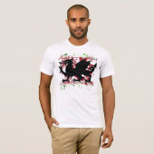 ウェルシュドラゴンメンズベラキャンバスTシャツ Tシャツ (正面フル)
