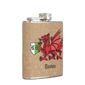 ウェルシュドラゴン名前をカスタムする&モノグラム フラスク (右)