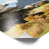 ウェルシュファームと山 フォトプリント            (角)