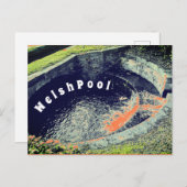 ウェルシュプール写真のオレンジ色のプール ポストカード (正面/裏面)