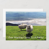 ウェルシュマウンテンヒツジ 招待状 (正面/裏面)