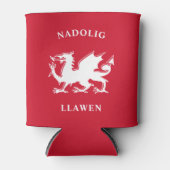 ウェルシュメリークリスマスシンプルクリスマスセルティックナドリグローエン 缶クーラー (正面)