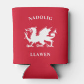 ウェルシュメリークリスマスシンプルクリスマスセルティックナドリグローエン 缶クーラー (裏面)