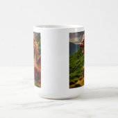 ウェルシュレッドドラゴン – 強さと伝統のシンボル コーヒーマグカップ (中央)