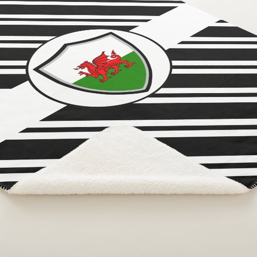 ウェルシュ州旗シェルパ毛布 シェルパブランケット (3/4)
