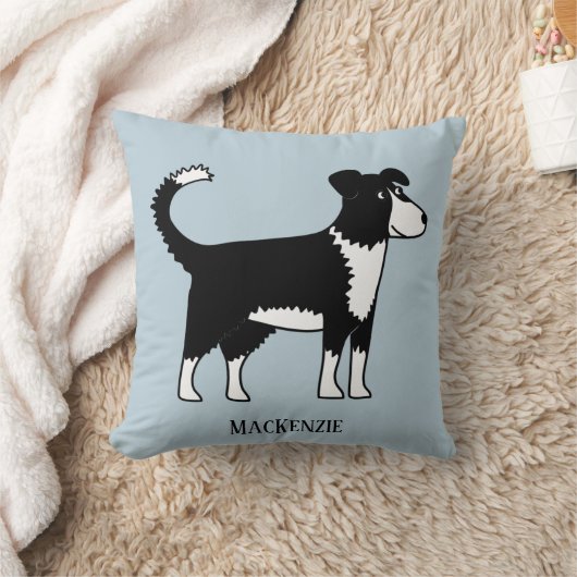 ウェルシュ縁どコリーシェプドッグパーソナライズされた クッション (ブランケット)